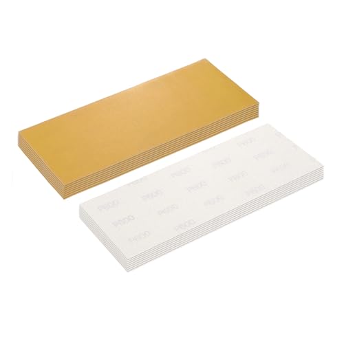 16Pcs Sand Papers 4.5x11Inch 600Grit Alumina Abrasive Hook&Loop Back - size: 4.5 x 11 Inch x 600 Grits