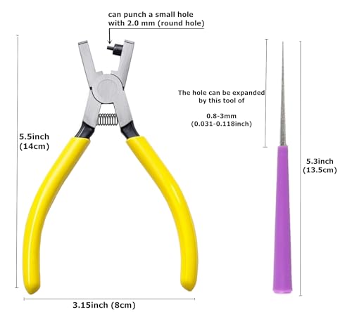 Sheet Metal Hole Punch, 2mm Small Round Hole Puncher Pliers