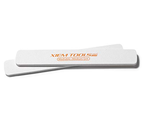 Xiem Tools Sanding Sticks for Porcelain, White Clay Bodies, Bisque Ware, Green Ware (Medium)