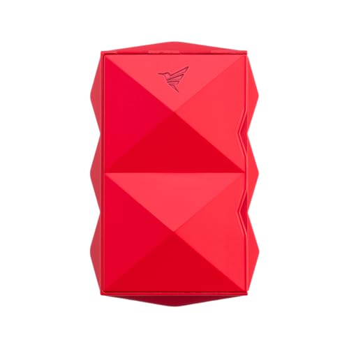 Colibri Quasar SV-Cut Cigar Cutter – Stainless Steel Spring-Loaded V Cutter, Deep Precision Cut up to 60+ Ring Gauge, Ergonomic Design, Premium Cigar Accessory (Red) - color: Red