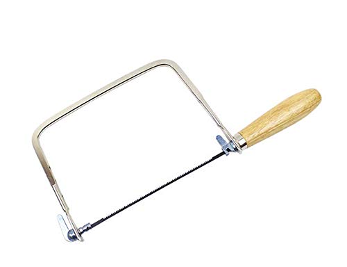 Excel Blades 8-Piece Coping Saw Set – Includes 4 Blades, 4-Way Hand File & Sanding Stick – Precision U-Frame Handsaw Kit for Wood, Plastic, Metal, and Rubber Cutting