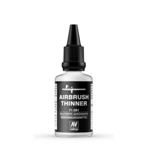 Vallejo - Airbrush Thinner for Acrylic Paints, 1.08 fl oz (32 ml) - size: 1.08 Fl Oz (Pack of 1)