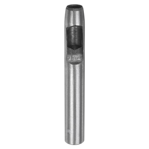 HARFINGTON Hollow Punch for Leather 10mm Round Hole Punch Tool for Belt Puncher Carbon Steel Single Punch for Watch Belts Cut Leather Craft Rubber Paper Fabric Plastic Soft Material - size: 10mm