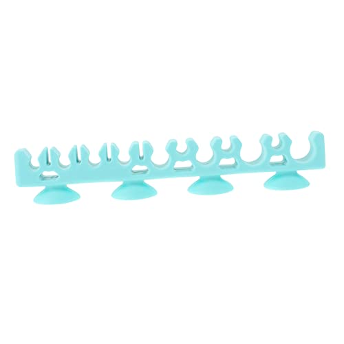 Beavorty Cosmetic Brush Storage Rack 1pc Silicone Makeup Brush Paint Silicone Holder Makeup Storage Organizer Box Drying Shelf Holder Organizer Desk