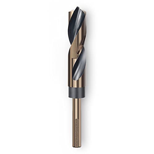 18mm Reduced Shank Twist Drill Bit for Stainless Steel Aluminum Alloy Metal Copper Plastic Wood with 10mm Shank, Made of High Speed Steel 4341, Ideal for Drilling Steel Plate - size: 18mm with 10mm Shank