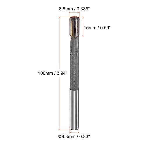 HARFINGTON Chucking Reamer 8.5mm H7 C1/K30 Carbide Tip Precision - size: 8.5mm