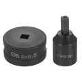 HARFINGTON Hydraulic Hole Punch Die 6.5x6.5mm Square Hole 40Cr Steel Electric Punching Kit for CH70 Electric Punching Machine, Black - size: 6.5x6.5mm