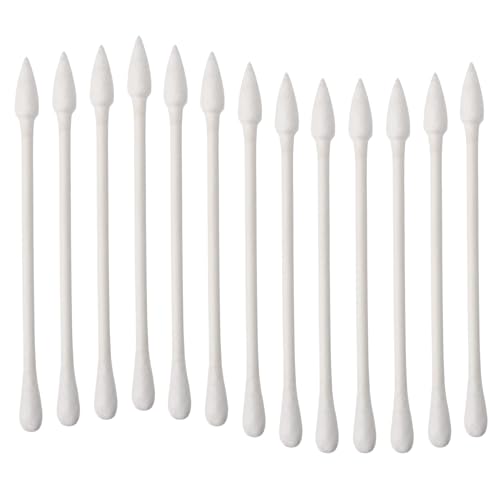 Pointed Tip Cotton Swabs, 800 Count Double Precision Tips Cotton Swabs Round Head Cotton Buds with Paper Stick, Cotton Buds for Makeup, Personal Care, Crafts - size: Round+Pointed Shape