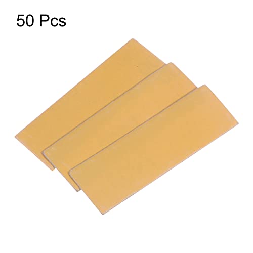 HARFINGTON 50pcs Micro Sander Paper 600 Grit 3.5x1.2 Inch Mini Sanding Sheets Strips Hook Loop Sandpapers for Wood Metal Small Projects Tight Spaces Polish Work