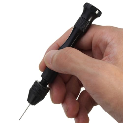 Pin Vise Small Hand Drill 49pcs Hand Drill Bits Set Manual Craft Drill Micro Twist Drill Bits Set Rotary Tools for Wood, Jewelry, Plastic, Resin, Miniature