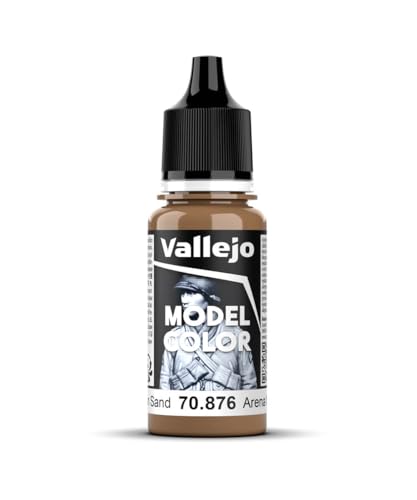 Vallejo Model Color 70876 Brown Sand (17ml) - color: Brown Sand, size: 0.57 Fl Oz (Pack of 1)