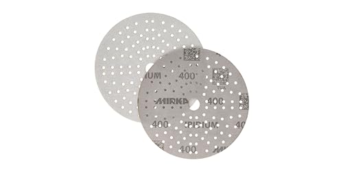 Mirka Iridium 6 Inch 400 Grit Premium Ceramic Blend Sanding Discs, 50 Pack - size: Grit 400