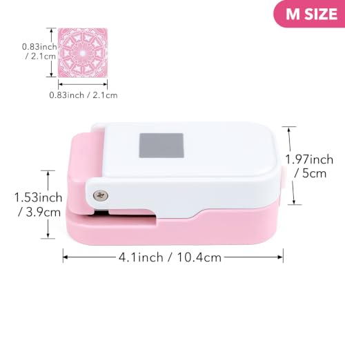 0.83inch Square Punch, Square Craft Punch for Junk Journal - color: 0.83x0.83" Square Punch Pink