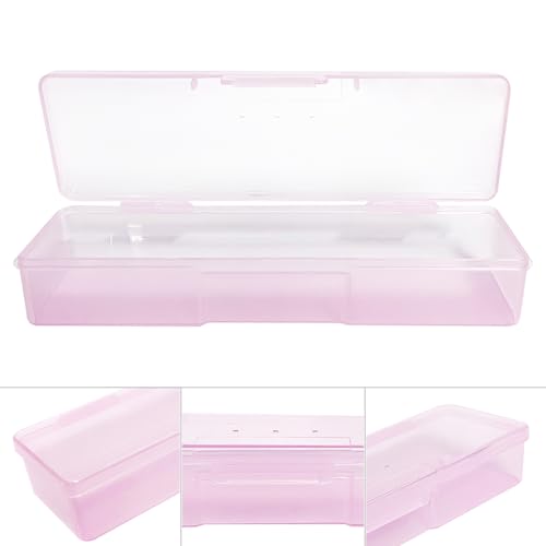 4PCS Nail Storage Manicure Tool Box, Nail Implement Box (Pink-4pcs, Small) - color: Pink-4pcs, size: Small