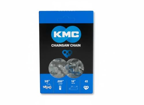 KMC 12 Inch Bar Chainsaw Chain, Full Chisel Cutters, 45 Drive Links - size: 12" 45 Links / .050" Guage / 3/8" Pitch