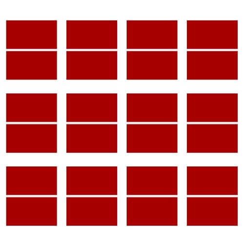Laser Engraving Blank Red ABS Double Color Plastic Sheet (Red) - color: Red