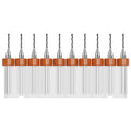10 Pcs PCB Drill Bits Set, 1/8" Shank 1.1mm - size: 1.1mm