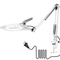 KIRKAS LED Magnifying Lamp with Clamp, 2,200 Lumens Dimmable 28in 12X - color: White 28in