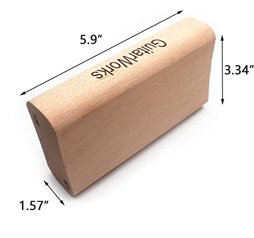 2-Way Fingerboard Radius Sanding Blocks for Guitar Bass Fret Leveling Luthier Tools (7.25"/ 9.5" Radius) - color: 7.25"/ 9.5" Radius