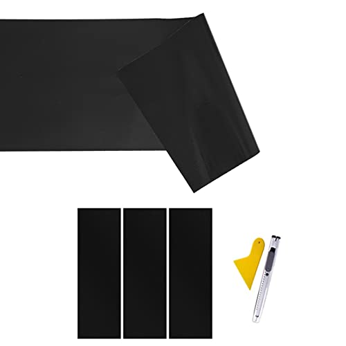 Bowtie Emblem Vinyl Front Grill Wrap Decals for Chevy（3PCS,Black） - color: Matte Black 3
