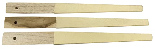 3 Pack of Chamois Half Round Buff Sticks Jewelry Making Abrasive Sanding Metal Polishing Tools