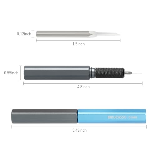Model Scriber, Line Scriber with Tungsten Steel Blades, Model Scribing Tool for Modeling Hobby, RG Scale Model, Gundam Model Kit, Plastic Models, Resin GK Carved Engraved Lines (0.3MM) - size: 0.3MM