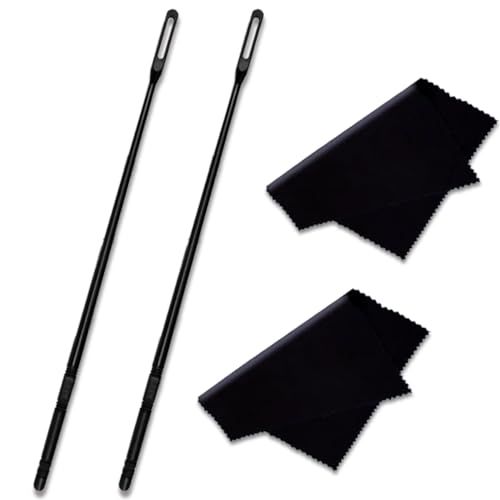 HZMM 2 Pcs Flute Cleaning Kit Flute Cleaning Rod with 2pcs Flute Cleaning Cloth Flute Cleaning Swabs Flute Polishing Cloth Flute Stick Flute Cleaner Flute Cleaning Tools for Flute maintenance tools - color: 2 Sets Flute Cleaning Rod and Cloth