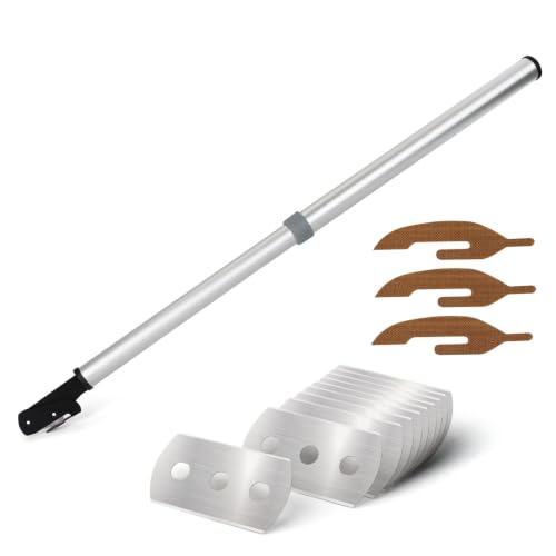 NEWISHTOOL Scalable Pole Long Handle Film Cutter, 42cm-67cm Long Distance - color: Single-blade-knife Set