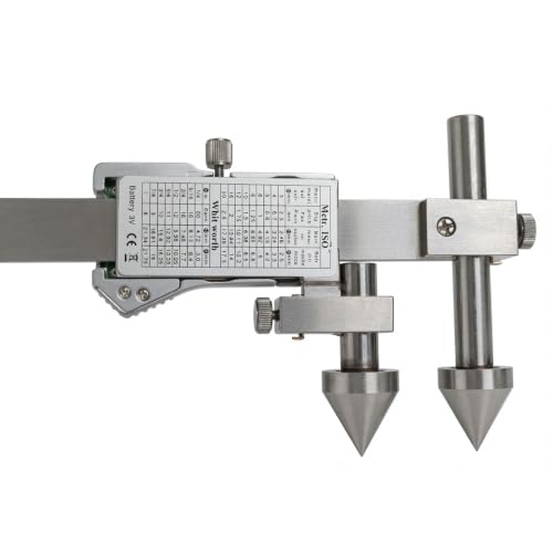 Digital Offset Centerline Caliper Hole Distance Vernier Caliper Cone Probe Hole Center Distance Ruler Measuring Tool Stainless Steel Inch/MM (20-200mm) - size: 20-200mm