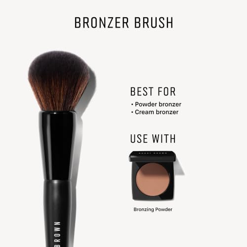 Bobbi Brown Cheek & Powder Brush | Multi-Purpose Brushes for Blending Blush, Bronzer or Powder for Seamless Application - style: Bronzer, New Design