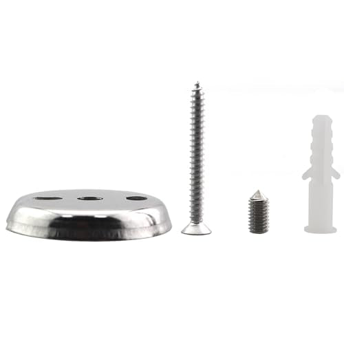 1 Set 1.5 Inch Diameter Towel Bar Replacement Parts Silver Stainless Steel Suspension Fastening Screws Bath Accessories