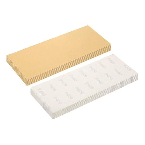 16Pcs Sand Papers 4.5x11Inch 400Grit Alumina Abrasive Hook&Loop Back - size: 4.5 x 11 Inch x 400 Grits