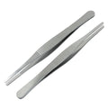 5 Inch Stainless Steel Forceps, 2 Pcs, Straight - size: 5 Inch