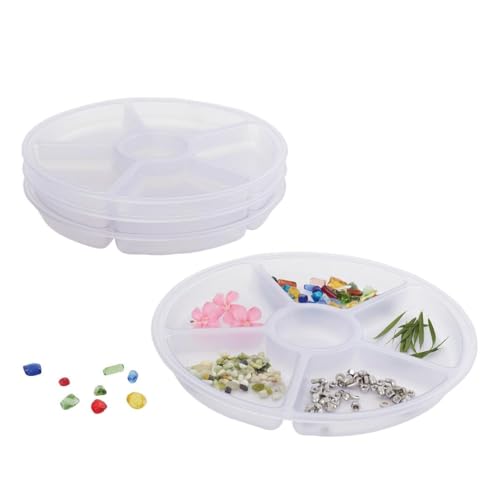Kaplan Early Learning Company Loose Parts Sorting Trays - Set of 4 - Clear