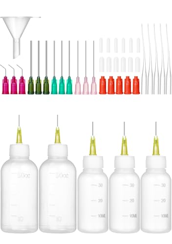 Glue Applicator Bottle Precision Tip Squeezable Bottle and Dispenser Nozzle - size: 30ml, 50ml