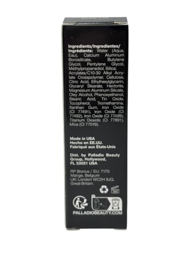 Palladio Liquid Eyeliner, Black Shimmer, Highly Pigmented, Waterproof, Smear-Proof, Includes Easy G Wand Applicator - color: Black Shimmer