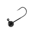 Tungsten Jig Head for Fly Tying - color: Black, size: 1/32 oz #8 Hook 5 Pieces