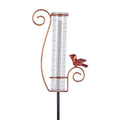 Cardinal Rain Gauge Outdoor with 7 Inch Glass Tube - color: Cardinal