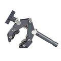 9.Solutions Savior Clamp With Stud, Articulated Jaws, 3.5In Long, 5/8" Baby Pin, Max Load: 66lbs, 9.XS1005A, fit firmly onto any oddly shaped object