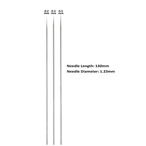 25PCS Airbrush Replacement Parts Kit (0.2mm/0.3mm/0.5mm) - size: 0.2/0.3/0.5MM Needles & Nozzles& Caps+Wrench