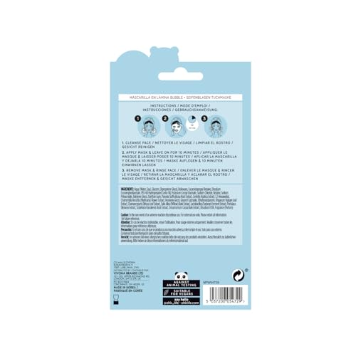 Oh K! Bubble Sheet Mask - Willow Bark - Korean Face Mask Sheet - Facial Skin Care Products - Clean Korean Skincare - Hydrating Face Sheets - 1 Pc (Pack of 3) - size: 1 Count (Pack of 3), style: Willow Bark