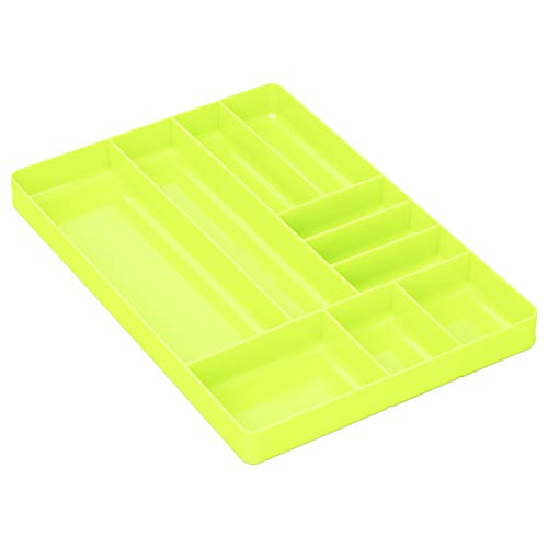 Ernst 10 Compartment Drawer Organizer: Heavy Duty Stackable Tray for Garage Tool Organization - Low-Profile Toolbox Storage - Bolts, Tools, Parts, Easy to Clean – High Visibility - Made in the USA