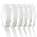 6 Rolls Fine Line Tape 1/16, 1/8, 1/5, 2/5, 1/2, 3/4 Inch x 55 Yard Fineline Masking Tape Painter Adhesive Automotive for DIY Car Auto Paint (White, Mixed Sizes) - color: White, size: Mixed Sizes