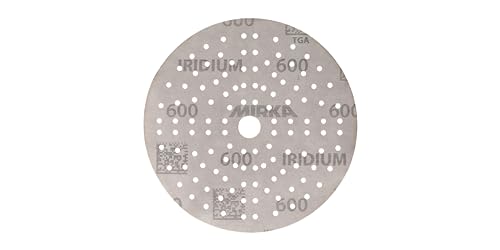 Mirka Iridium 6 Inch 600 Grit Premium Ceramic Blend Sanding Discs, 50 Pack - size: Grit 600