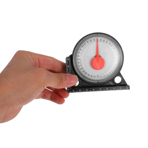 1 PCS Magnetic Angle Finder, Dial Roof Slope Gauge, Accurate Pitch Measuring Tool, Protractor Level with Base, Precision Inclinometer for Roofing Construction, Carpentry and Framing Work