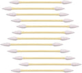 1200pcs Precision Tip Cotton Swabs for Makeup, Bamboo Sticks and Double Pointed - size: 12 Pack (1200)