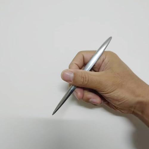 1 PCS Polymer Clay Needle Tools, Stainless Steel Scoring Sculpting Modeling Carving Tools for Feather Wire Texture Model Air Dry Clay Ceramic & Pottery Art Tool Supplies/5.8x0.39Inch/Silver - color: Silver, size: 5.8x0.39Inch-1P