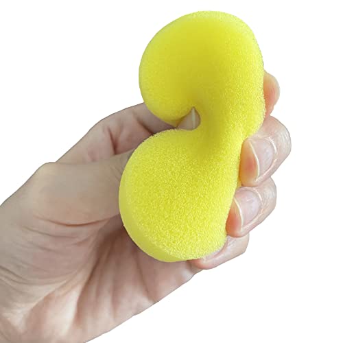 12 Pcs Round Painting Sponge WAFJAMF 2.96inch Yellow Craft Sponges Clay Sponge for Face Painting Art Crafts (Pack of 3) - size: 12PCS (Pack of 3)