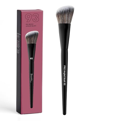 Bueart Design Pro Angled Blush Makeup Brush 93, Premium Soft Fluffy Hair