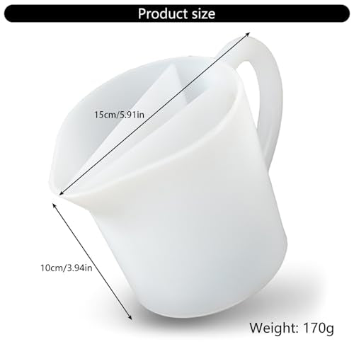 Silicone Pour Split Cup 500ML Cups Silicone Resin Mixing Cup Suitable for Precise Paint and Resin Art Project